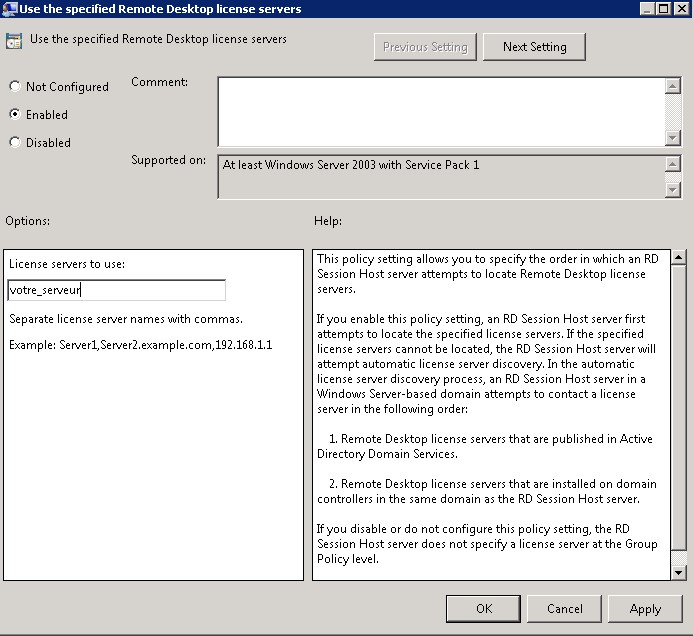 Configurer un serveur CAL RDS sous Windows Server 2012 R2