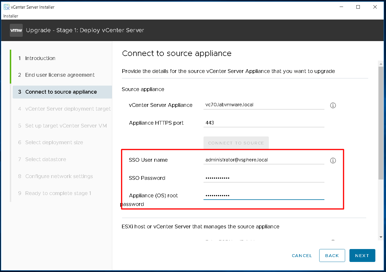 VMware: upgrader vCenter (VCSA) 7.x vers 8 étape par étape