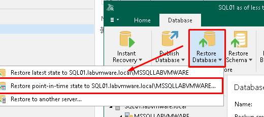 Sauvegarder ses bases de données SQL avec Veeam