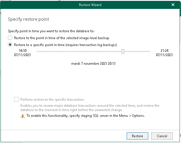 Sauvegarder ses bases de données SQL avec Veeam