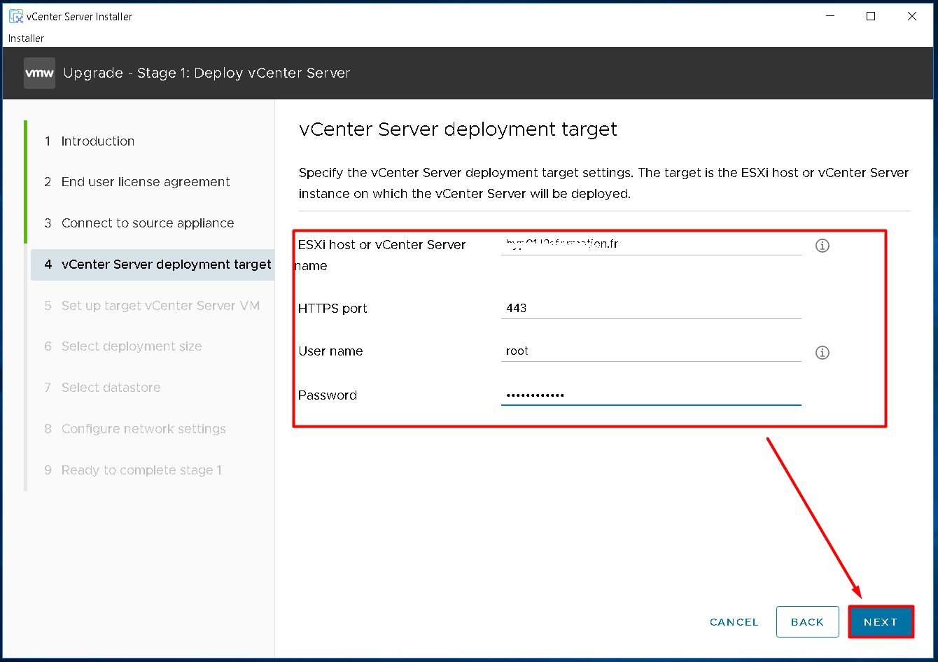 VMware: upgrader vCenter (VCSA) 7.x vers 8 étape par étape