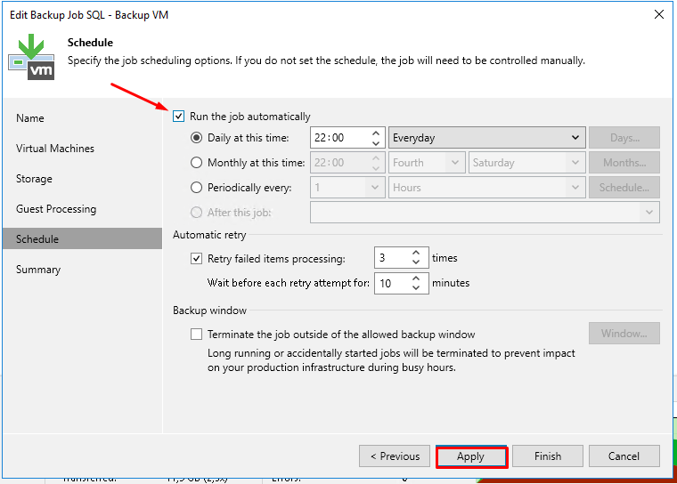 Sauvegarder ses bases de données SQL avec Veeam