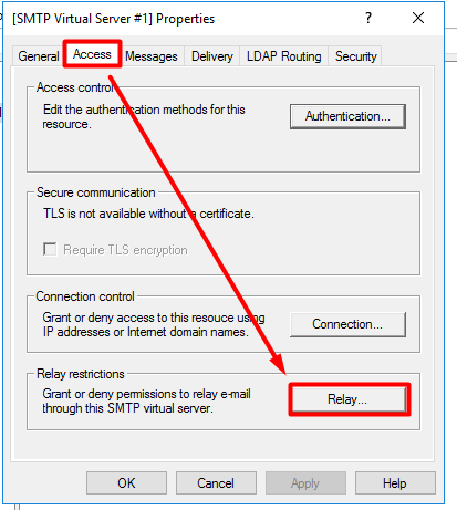 Configurer un relais SMTP sous Windows Server