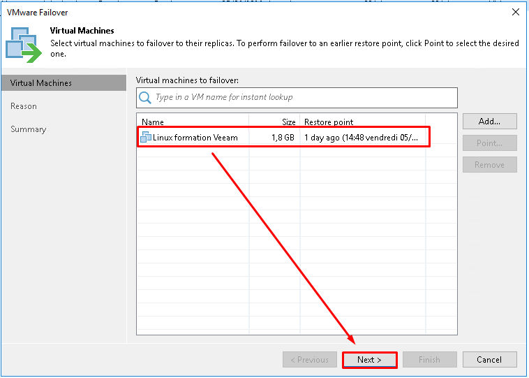 Réplication de machines virtuelles avec Veeam Backup & Replication