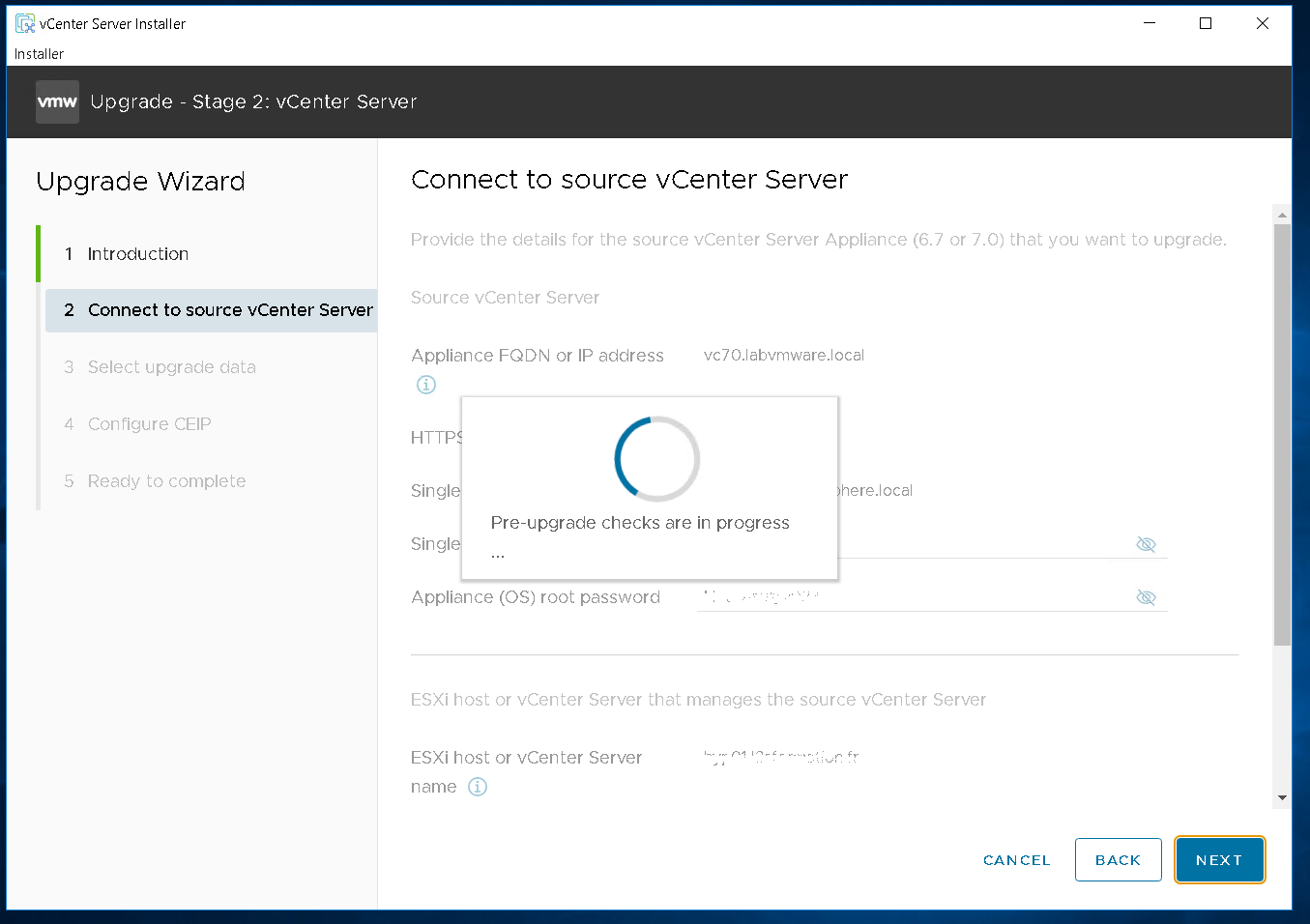 VMware: upgrader vCenter (VCSA) 7.x vers 8 étape par étape