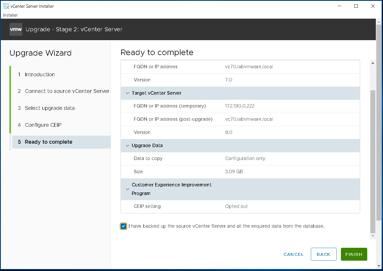 VMware: upgrader vCenter (VCSA) 7.x vers 8 étape par étape