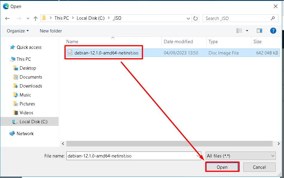 VMware: Création d'une bibliothèque de média pour les iso