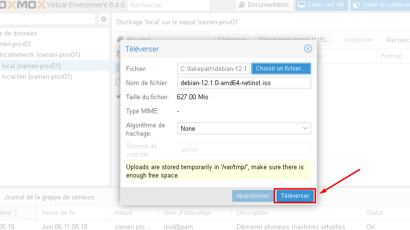 Comment installer Proxmox VE 8 et créer des VMs ?