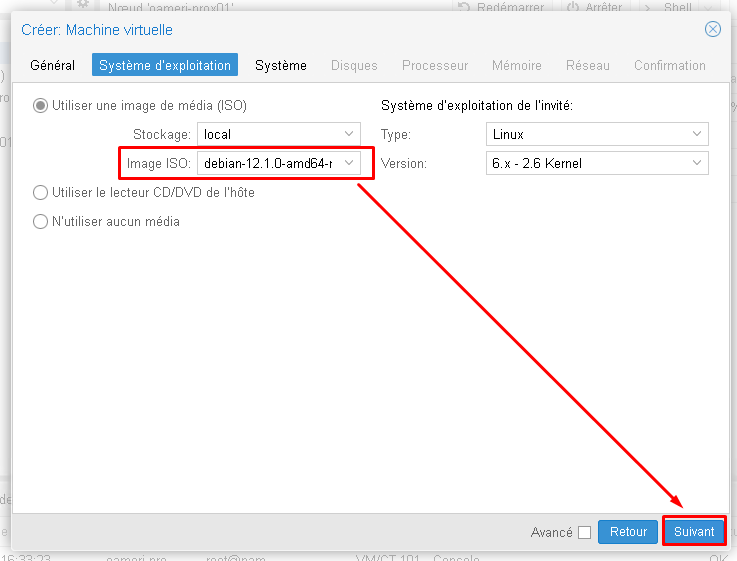 Comment installer Proxmox VE 8 et créer des VMs ?