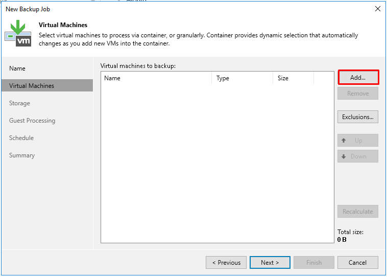 Sauvegarder ses bases de données SQL avec Veeam