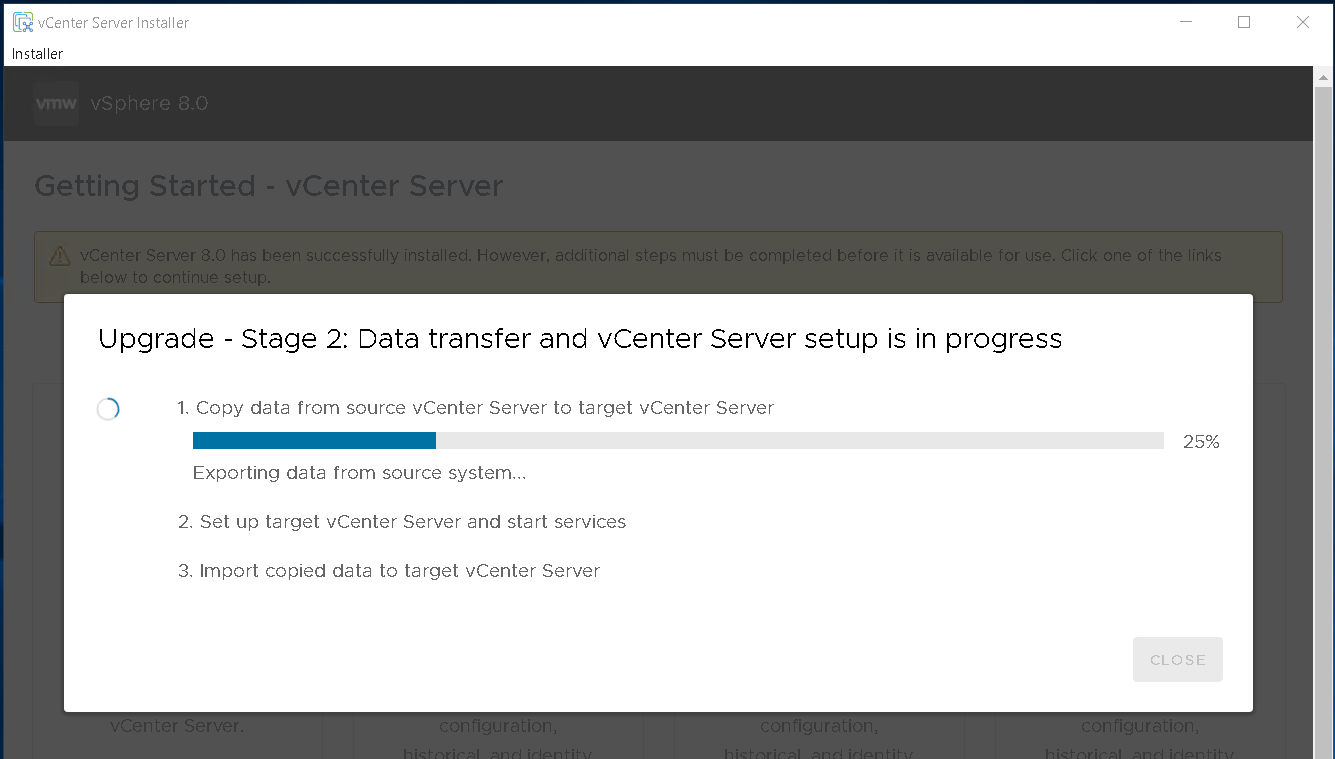 VMware: upgrader vCenter (VCSA) 7.x vers 8 étape par étape