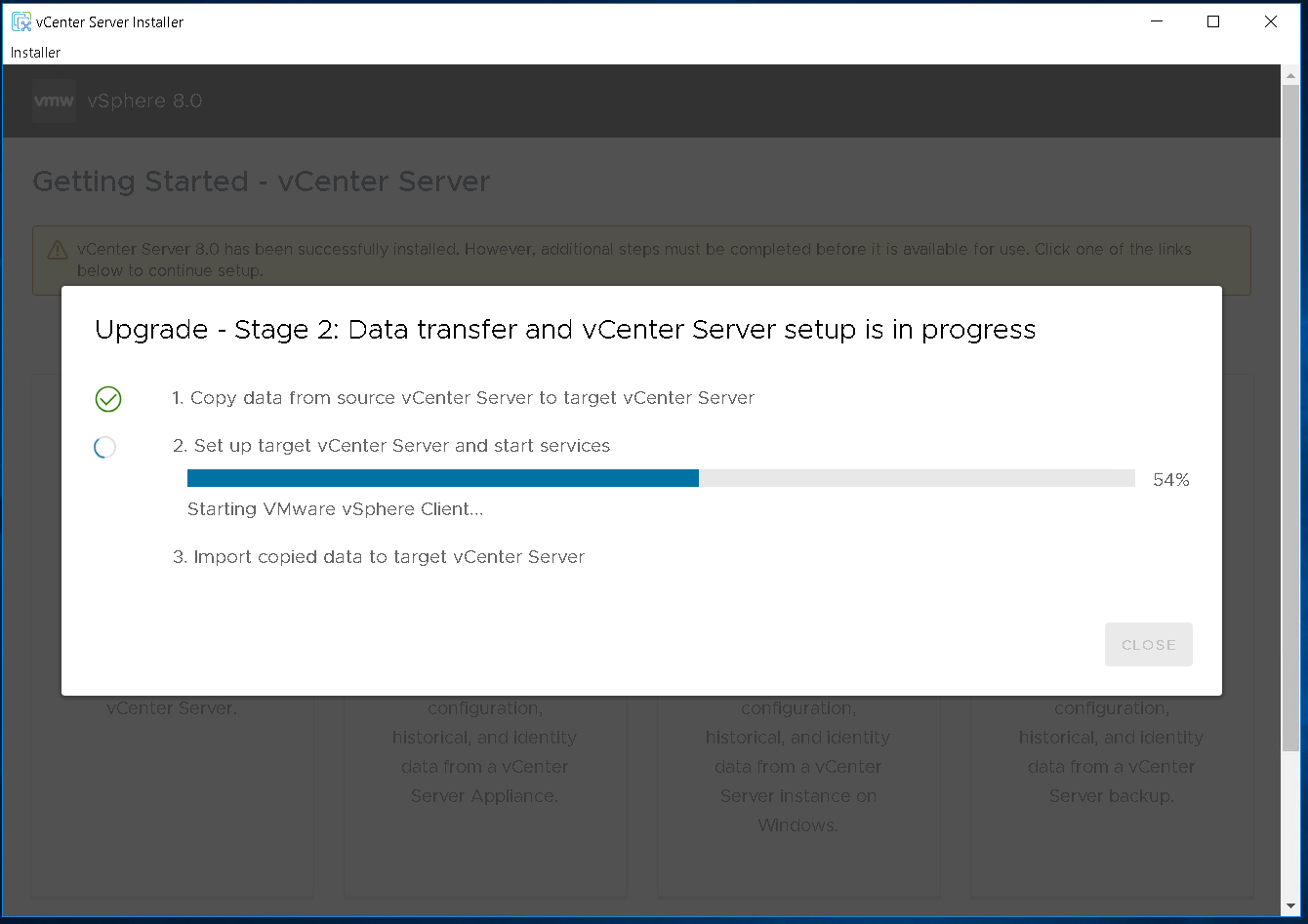 VMware: upgrader vCenter (VCSA) 7.x vers 8 étape par étape