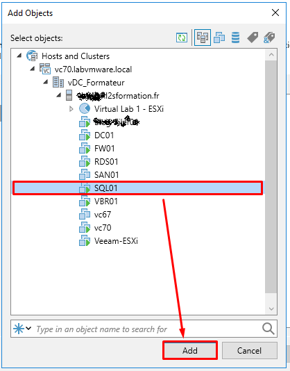 Sauvegarder ses bases de données SQL avec Veeam