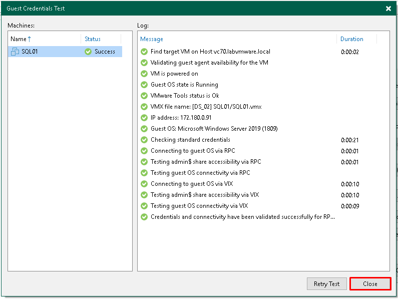 Sauvegarder ses bases de données SQL avec Veeam