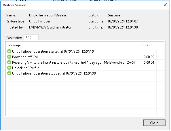 Réplication de machines virtuelles avec Veeam Backup & Replication