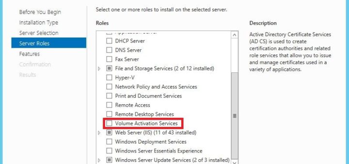 Windows Server 2012 : installation et configuration du rôle VAMT pour les licences KMS